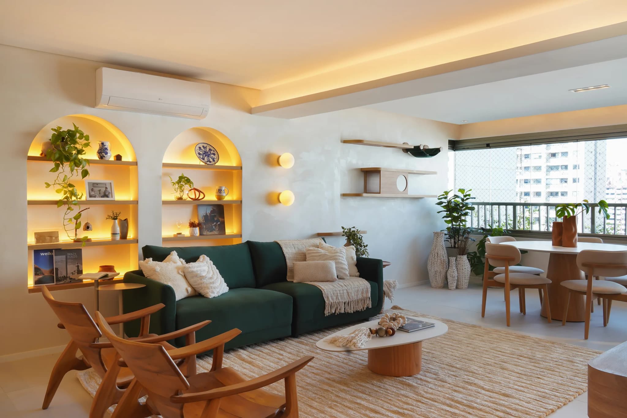 Reforma de apartamento com sala integrada em São Paulo - Studio Side